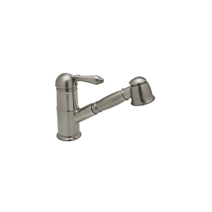 Rohl Pullout One Handle Single Hole Kitchen Faucet With Lever