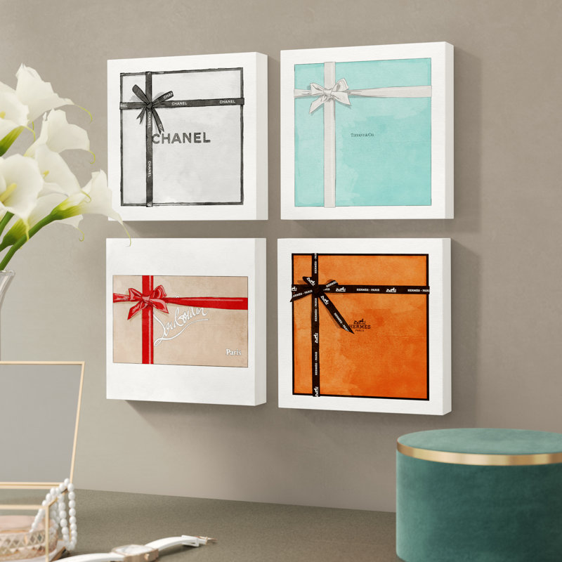 Willa Arlo Interiors Gift 4 Piece Painting Print On Wrapped