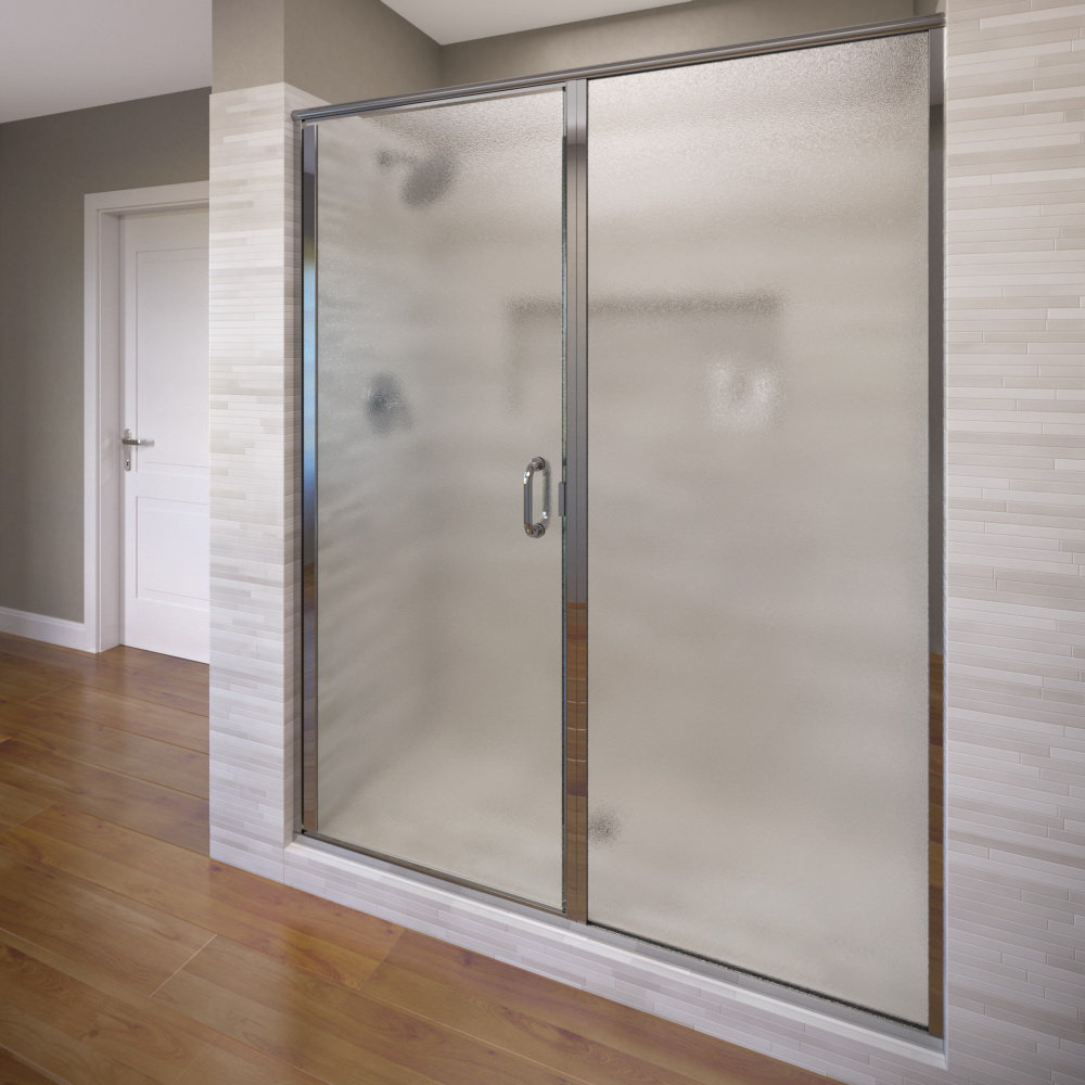 Basco Infinity 46 X 68 63 Pivot Frameless Shower Door Wayfair
