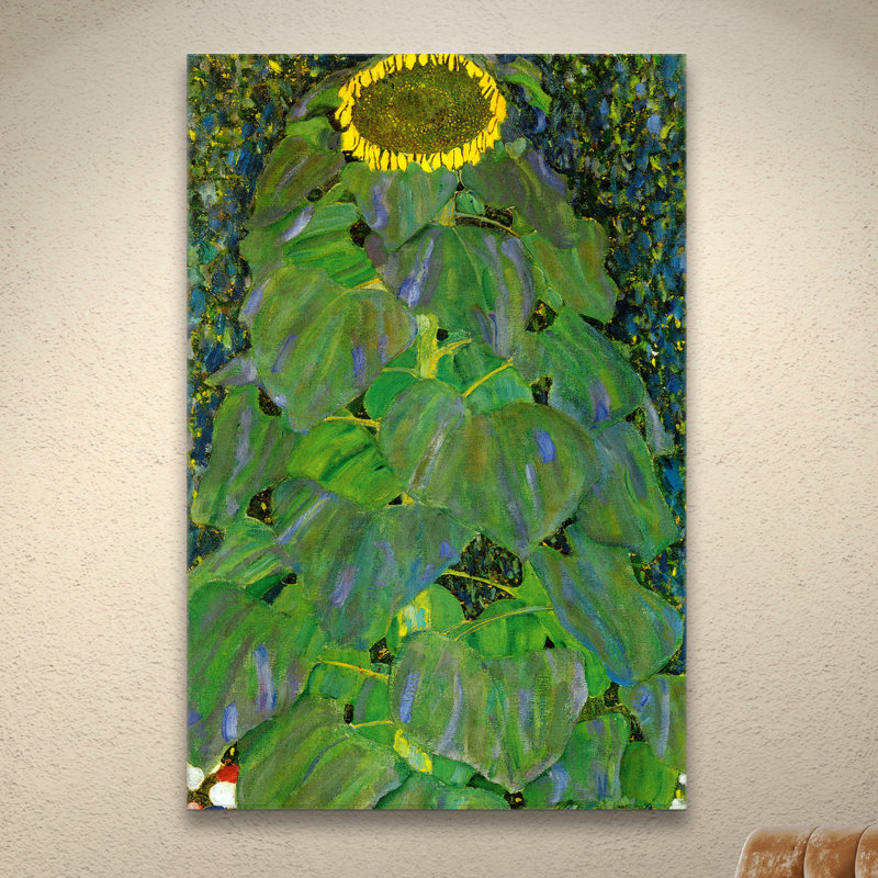 Artwall The Sunflower By Gustav Klimt Print Of Painting On Wrapped Canvas Reviews Wayfair