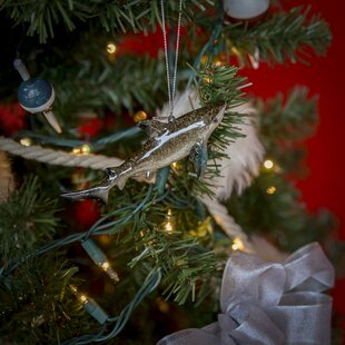 HAND BLOWN & PAINTED MERCURY STYLE GLASS MINI CARDINAL CHRISTMAS TREE ORNAMENT 