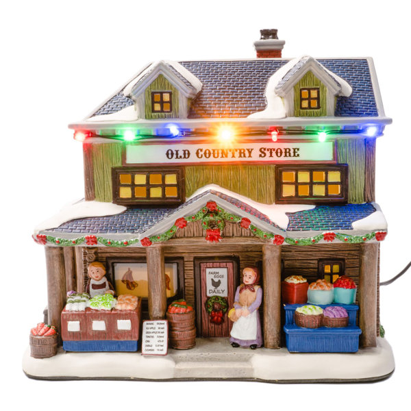 The Holiday Aisle® Christmas Village Old Country Store | Wayfair.ca