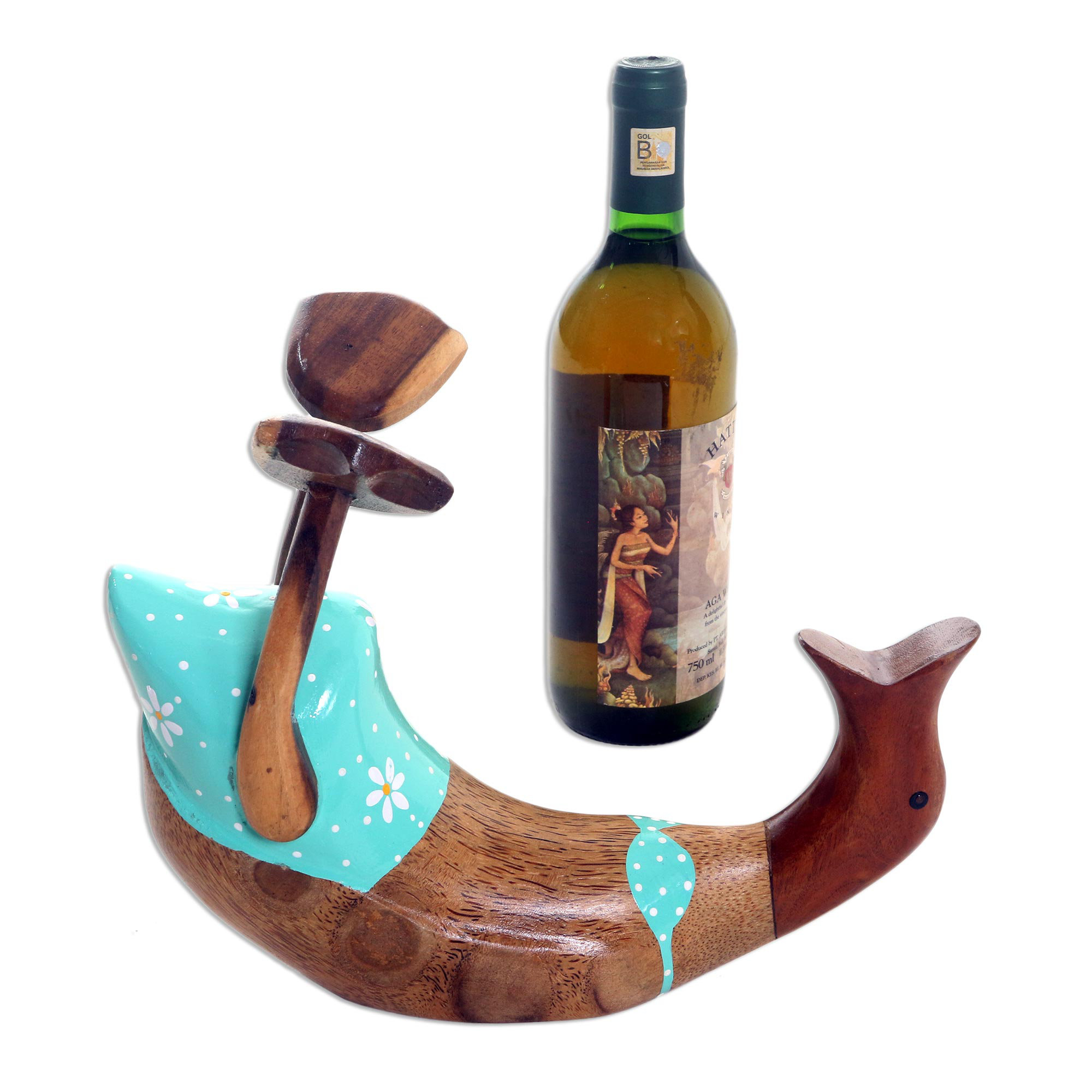 Millwood Pines Stonegate 1 Bottle Solid Wood Tabletop Wine Bottle Rack