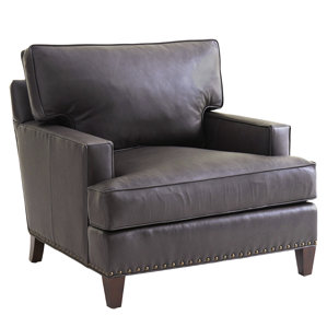 Zavala Hughes Leather Club Chair by Le..