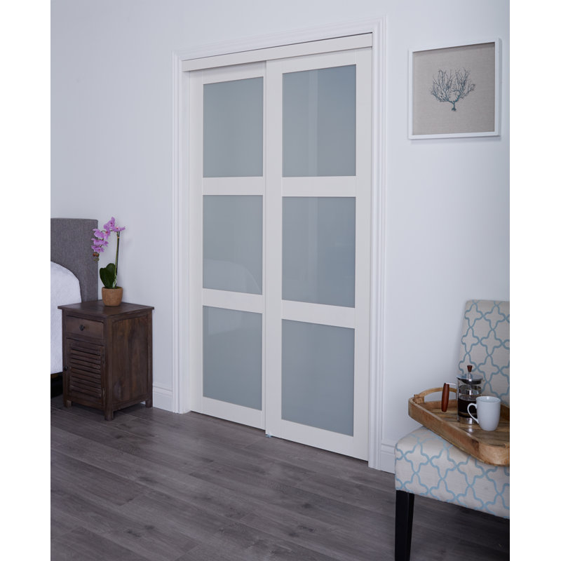 Erias Home Designs Glass Sliding Closet Doors Reviews Wayfair