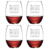 Christmas Funny Wine Glasses You Ll Love In 2020 Wayfair