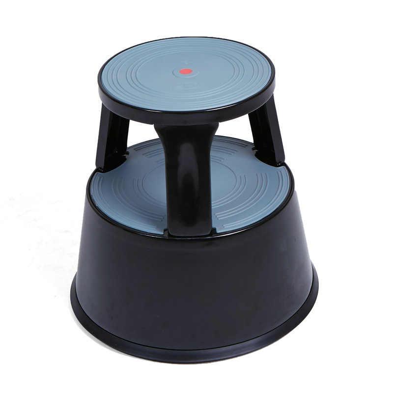 Mind Reader Tall Rolling Double 2 Steps Steel Step Stool With 330 Ib Load Capacity Wayfair