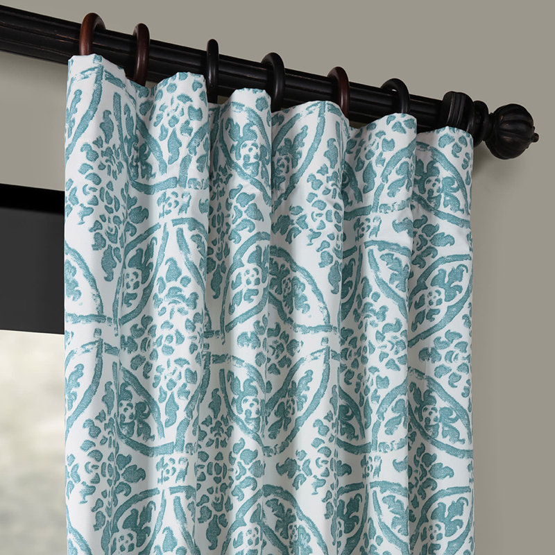 One Allium Way Olmo 100 Cotton Geometric Room Darkening Rod