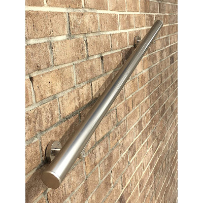 48 Anodized Handrail Aluminum Stainless Steel Look Aress Finish Silver