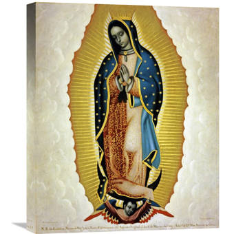 Global Gallery La Virgen De Guadalupe By Miguel Cabrera Painting