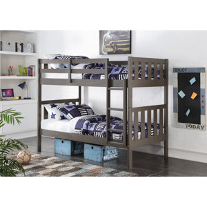 Wide Mission Twin Bunk Bed