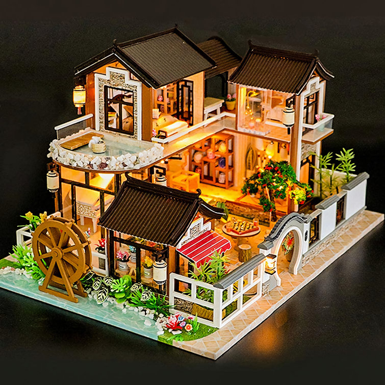 Diy 3d wooden miniature dollhouse Clearance