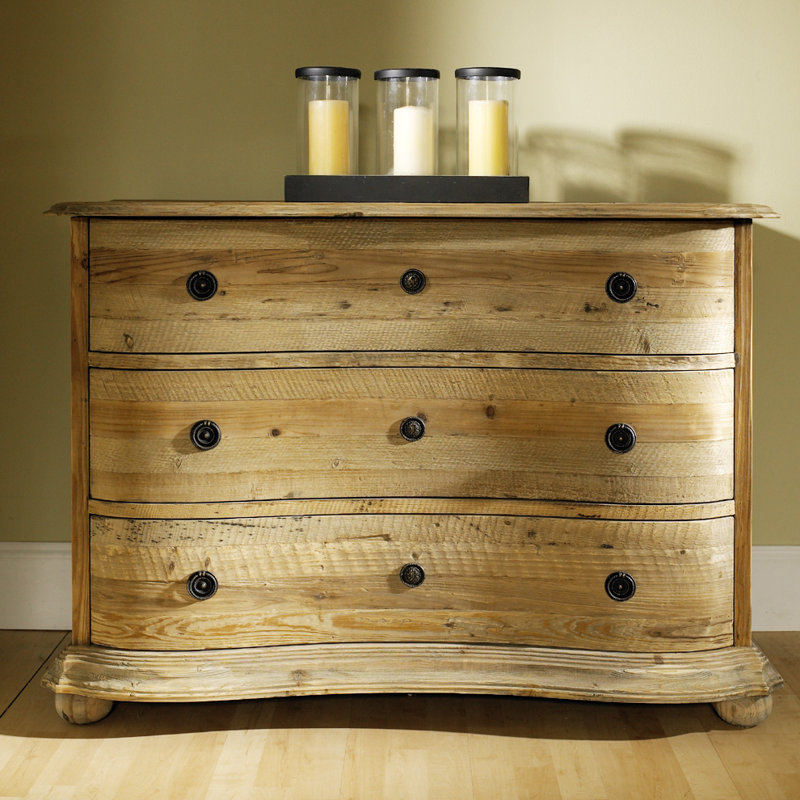 Padmas Plantation Salvaged Wood 3 Drawer Standard Dresser Wayfair Salvaged Wood 3 Drawer Standard Dresser