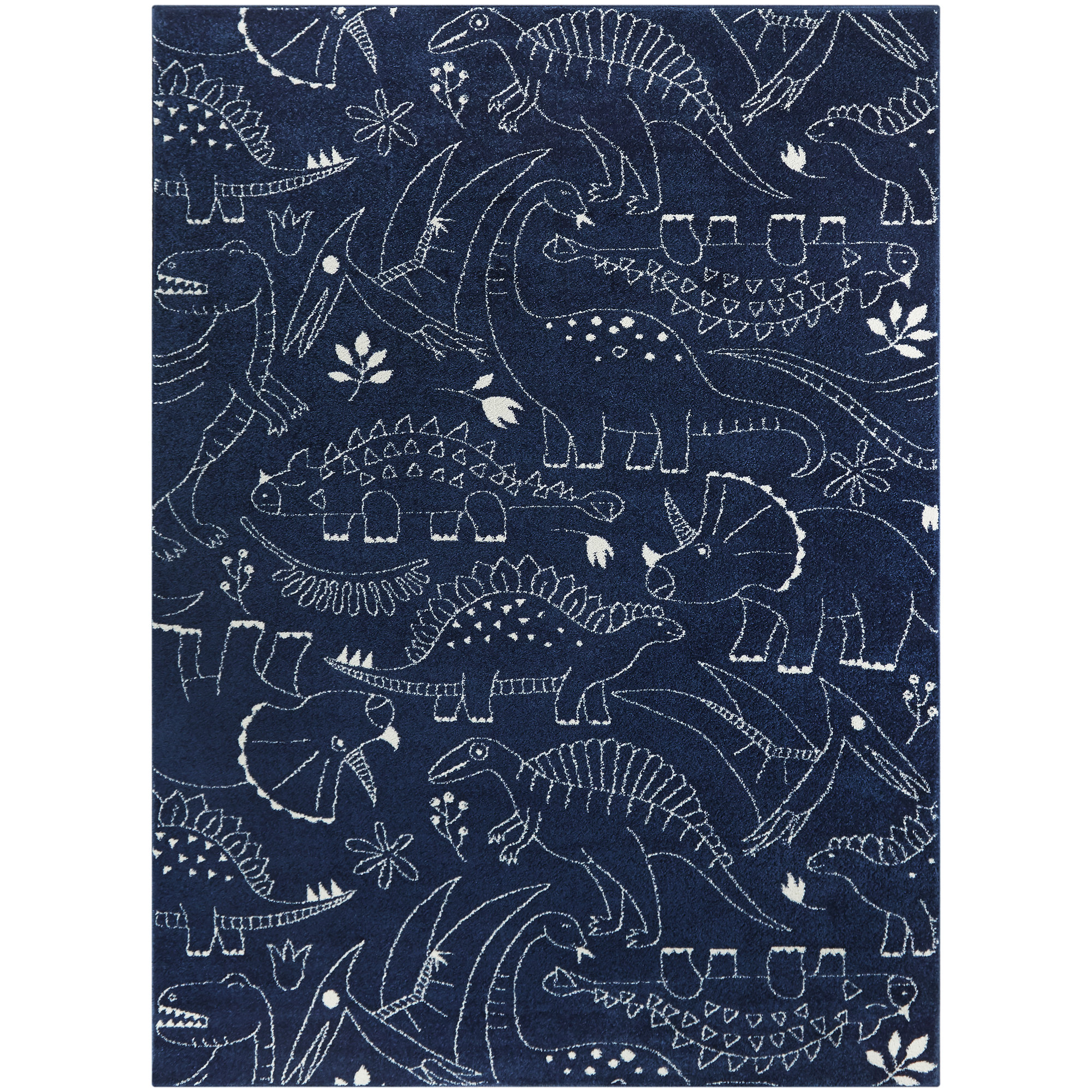 navy blue kids rug