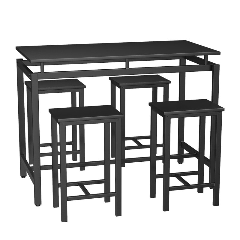 Latitude Run® 5 Pieces Dining Tables Set, Modern And ...
