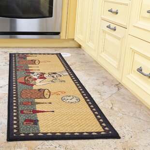 FAT CHEF AT THE BAKERY by JM 18" x 30" PRINTED NYLON RUG nonskid back 