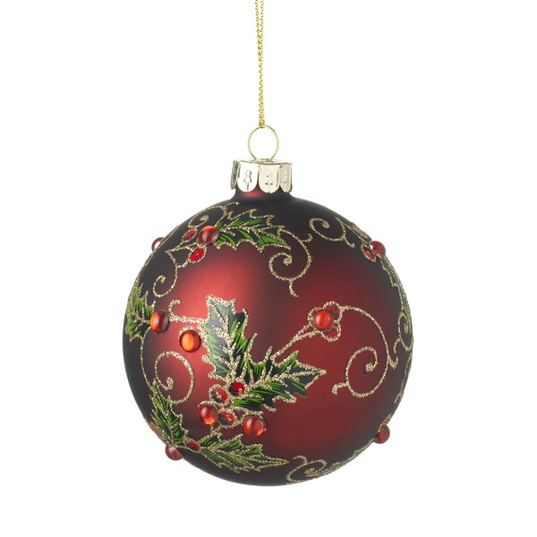 The Seasonal Aisle Holly Ball Ornament | Wayfair.co.uk