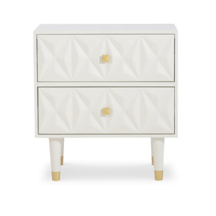 tachuri geometric front nightstand