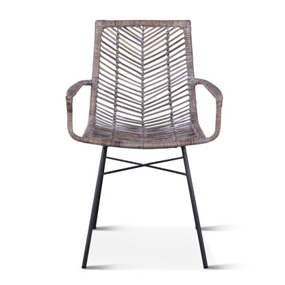 black rattan dining chairs