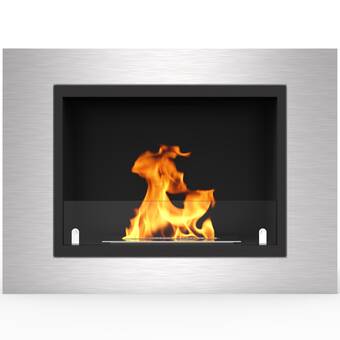 Ebern Designs Esparza Ventless Wall Mounted Bio Ethanol Fireplace