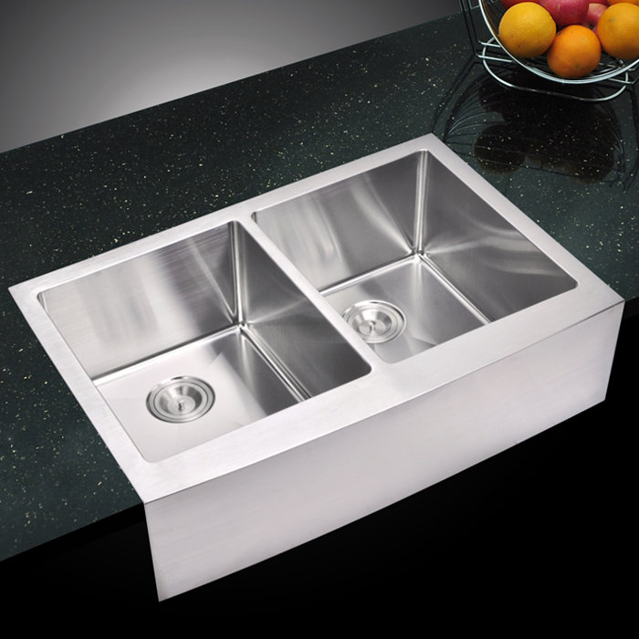 0 59 Corner Radius 50 Stainless Steel 33 L X 22 W Double A Kitchen Sink 0 59 Corner Radius 50 Stainless Steel 33 L X 22 W Double A Kitchen Sink
