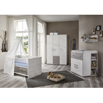 changing table and wardrobe set