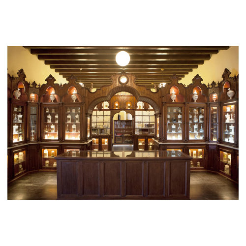 Old Spanish Pharmacy 2.25m x 3.36m Textured Matte Peel & Stick Wall Mural East Urban Home