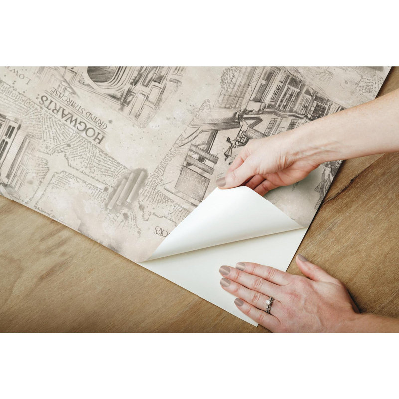 Room Mates Harry Potter Map 18 86 L X 18 W Peel And Stick
