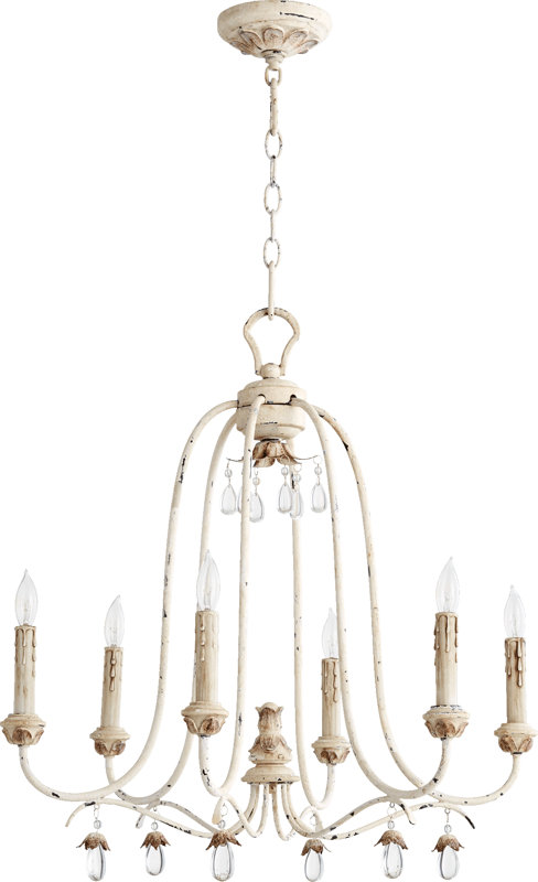 Jaune 6-Light Metal Candle-Style Chandelier