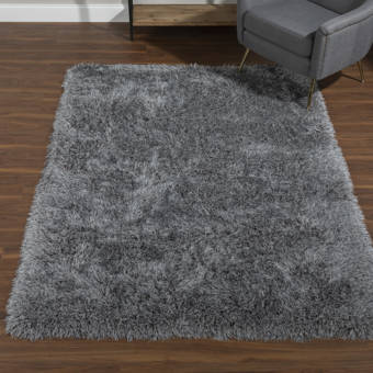 Wrought Studio Headland Handmade Shag Silver Rug Reviews Wayfair