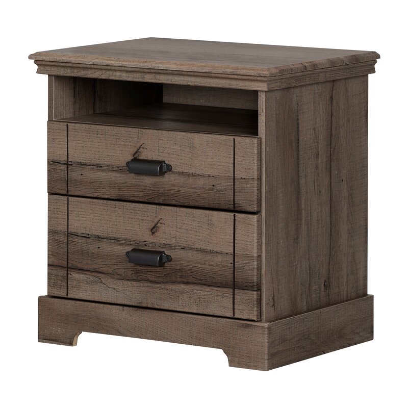 South Shore Avilla 2 Drawer Nightstand Reviews Wayfair