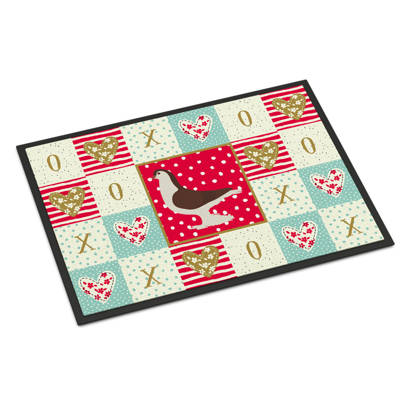 The Holiday Aisle Chel Large Pigeon 36 In X 24 Non Slip The Holiday Aisle Chel Large Pigeon