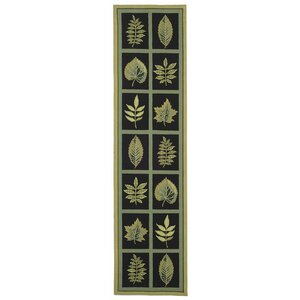 Emiliano Forest Black Novelty Area Rug