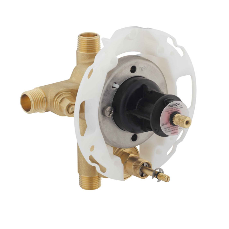 K 11748 Ks Na Kohler Rite Temp 1 2 Pressure Balancing Valve With Push Button Diverter And Screwdriver Stops Reviews Wayfair