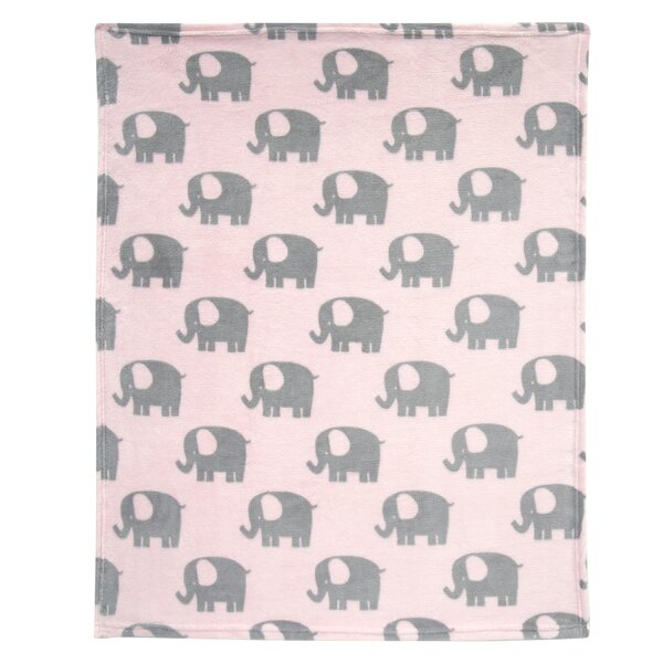 Swaddle Blanket Flannel Blanket Pastel Pink Purple and Gray Animal Blanket Baby Blanket Baby Receiving Blanket Elephants and Monkeys