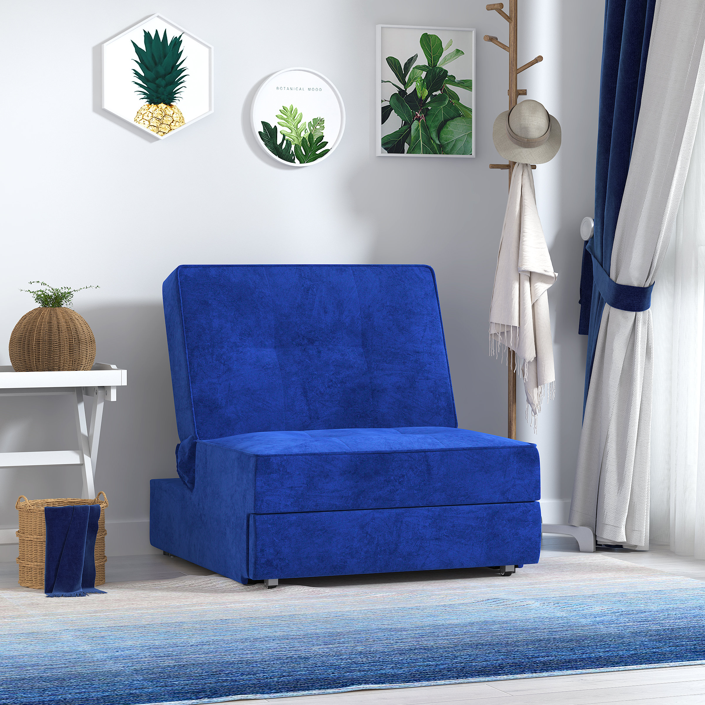 Latitude Run® Genji 31.89'' Armless Sofa Bed Wayfair