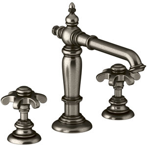 Artifacts 3 Handles Bathroom Sink Spout with Column Design