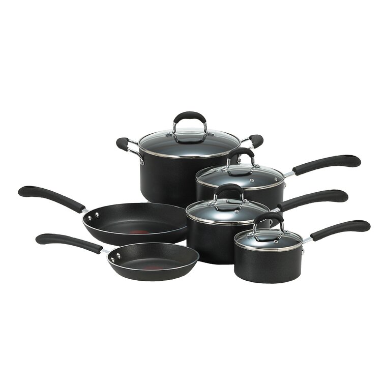 Tefal Ingenio Set of Frying Pans and Saucepans Aluminium black 10 pices 