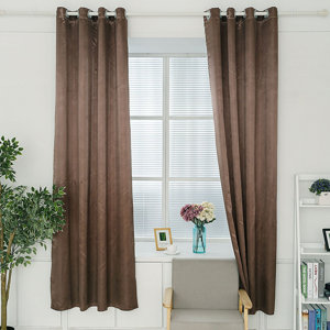 Washbourne Semi Transparent Layer Triple Weave Insulated Grommet Window Curtain Panels