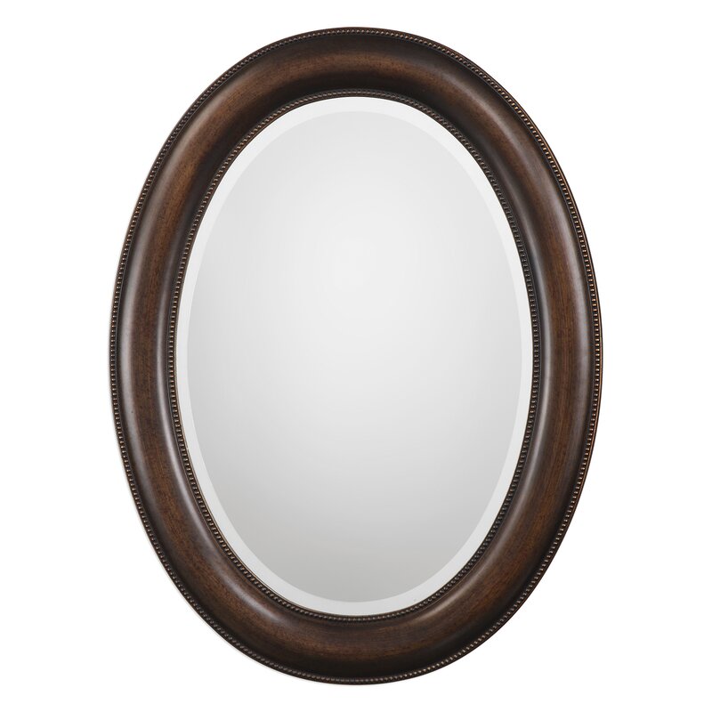 Traditional Beveled Distressed Accent Mirror & Reviews ...