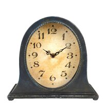 Black 141 Classic Bold Traditional Quartz Sweeping Non Ticking Alarm Clock with Blinking Light 