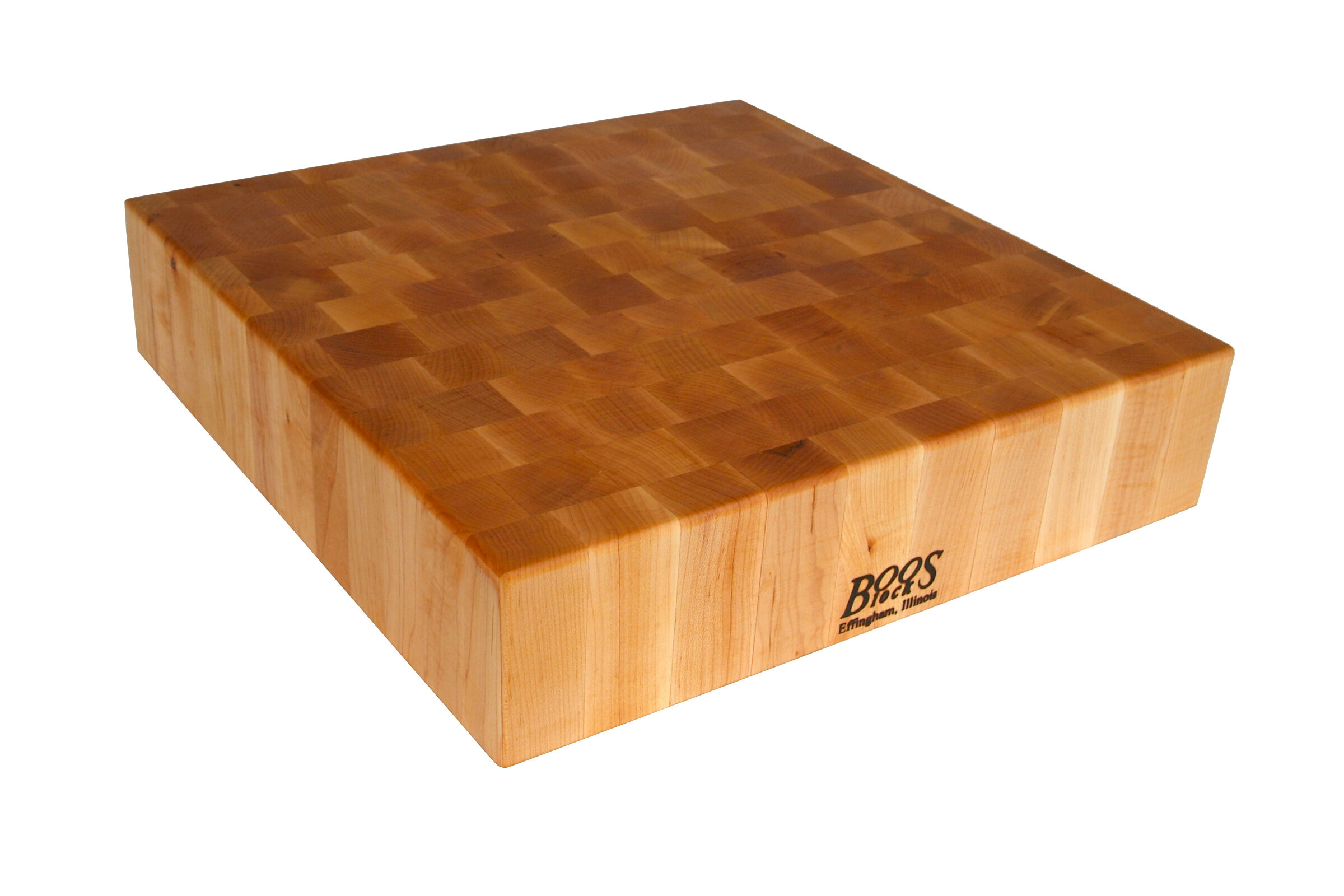 John Boos Chinese Chopping Block 4 End Grain Maple Non Reversible Square Block Reviews Wayfair