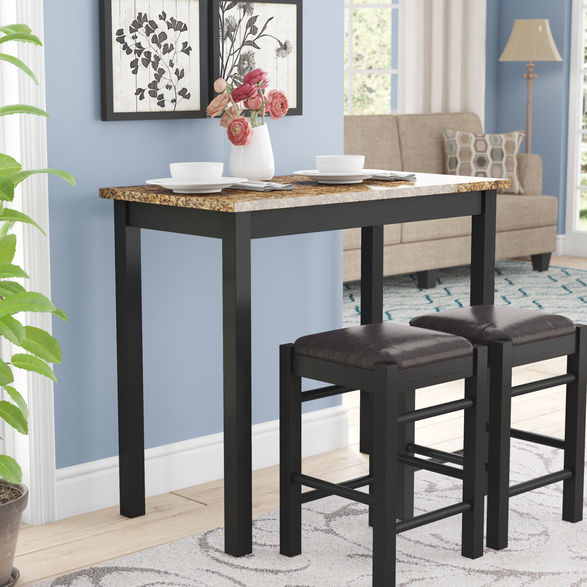 wayfair counter height table and chairs