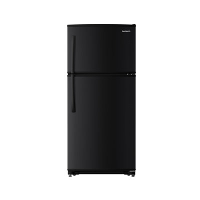 21 Cu Ft Top Freezer Refrigerator Daewoo Finish Black