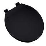 black round toilet seat
