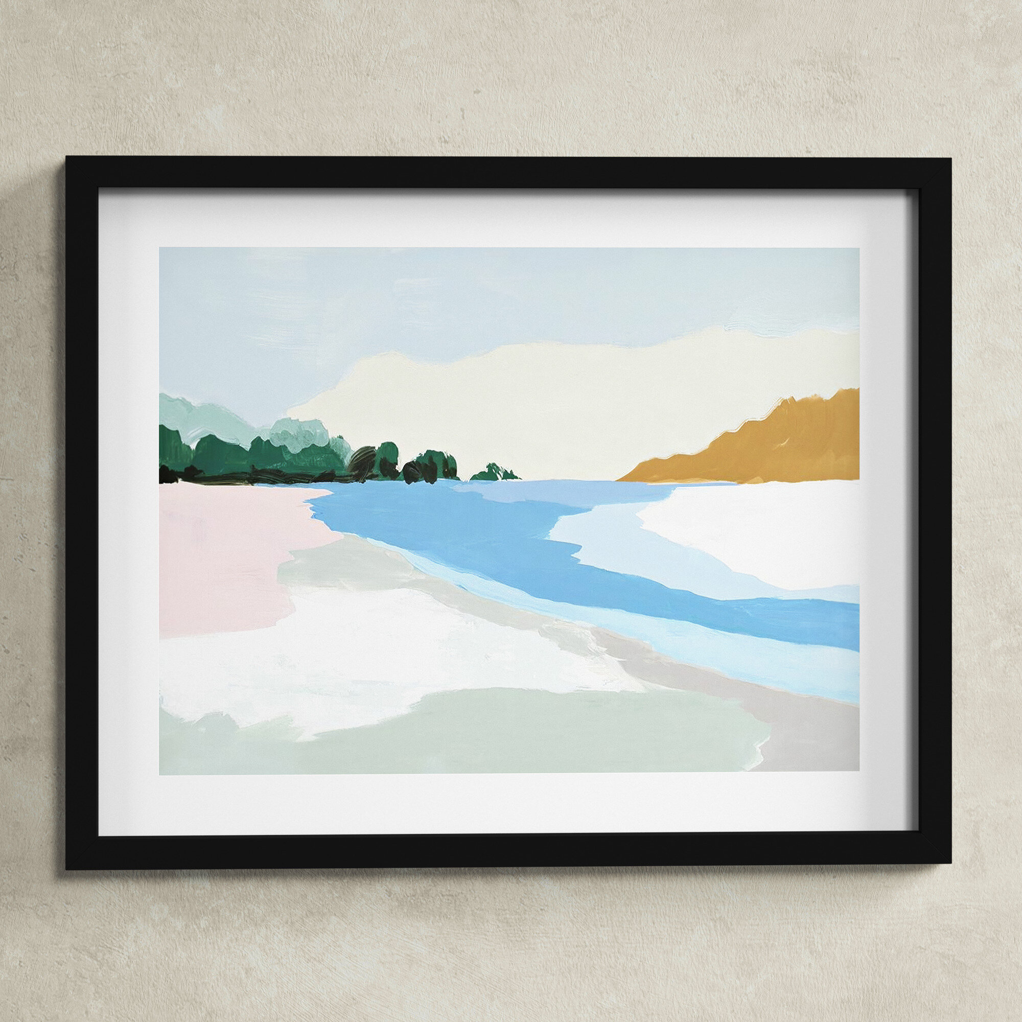 Birch Lane™ Soft Coastal Ii By Isabelle Z - Picture Frame Painting 