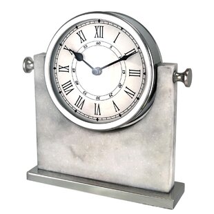 London Clock Silver Flat top Mantel Clock 21 x 16.5 x 6cm