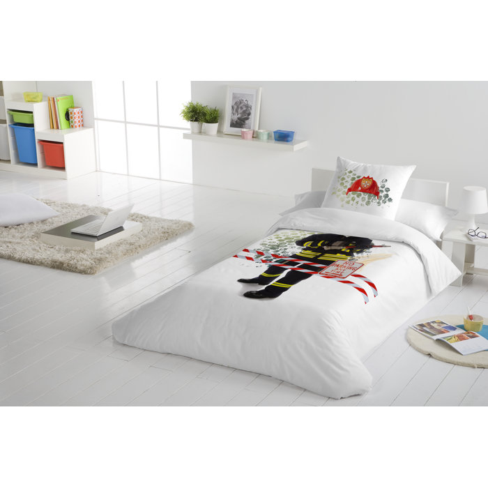 Zoomie Kids Monahan Fireman 2 Piece Twin Duvet Cover Set Wayfair Ca