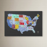 Usa License Plate Map Wayfair