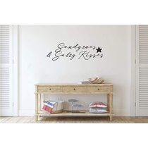 "Sandy Toes & Salty Kisses" desk sitter sign country prim you choose colors